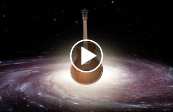 Space Time Guitar on a 12 String Acoustic Fingerstyle with Animations by Guitarist Jams Ylia Callan