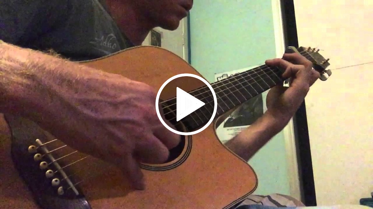 Experimental Guitar Jamming on Acoustic Open D Tuning by Ylia Callan Guitar