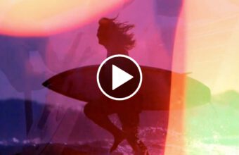 Surfing 6-9 Foot Swells in Indonesia - Heavy Surf with Original Fingerstyle Guitar by Ylia Callan