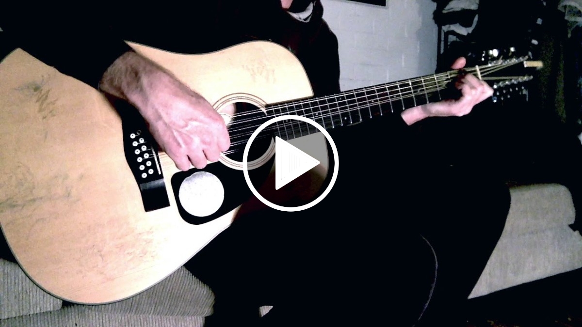 Social Gratification on the 12 string with iMovie audio effects by Ylia Callan Guitar
