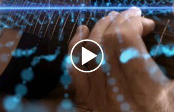 On board a guitar by Ylia Callan