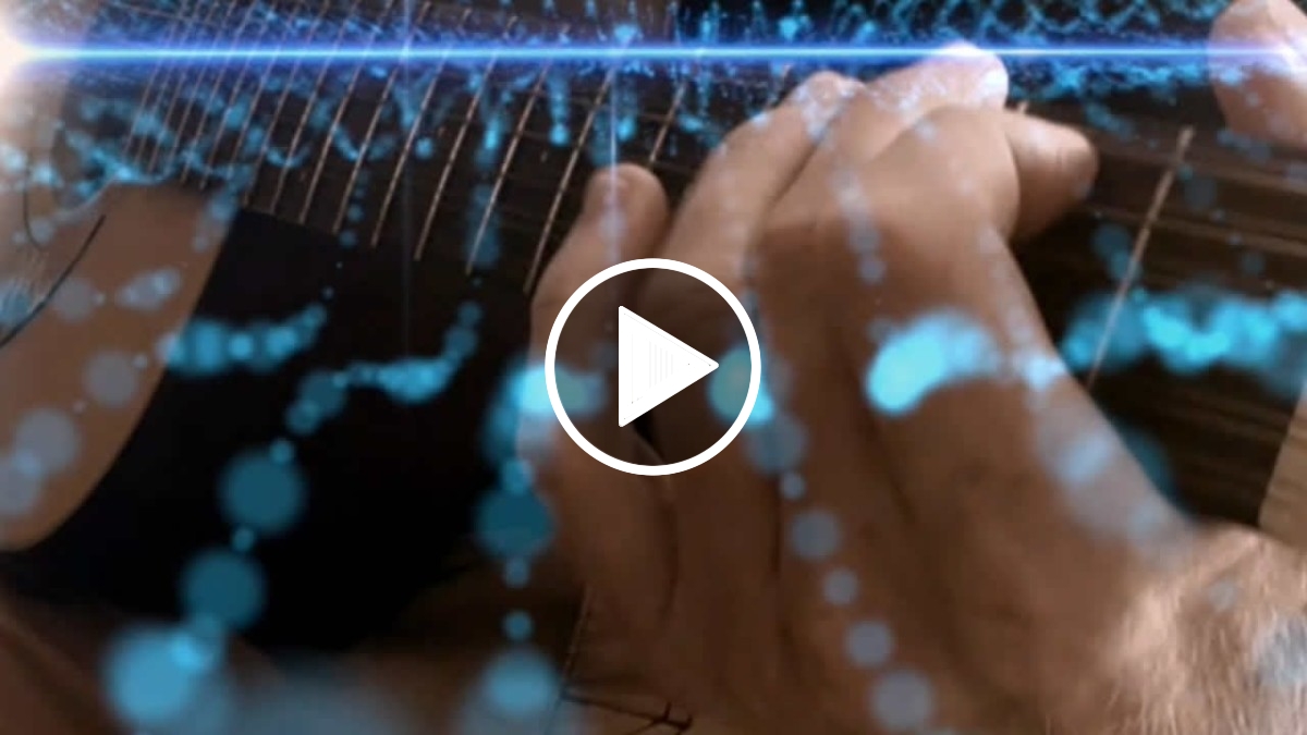 On board a guitar by Ylia Callan